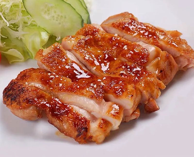 Hühnerbeinfleisch m Haut in Teriyaki Sauce gegrillt (130g x 20) 2,6kg x 4_2