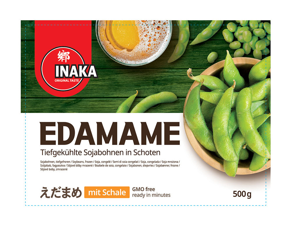 Edamame MIT Schale ohne Salz 500g x 20