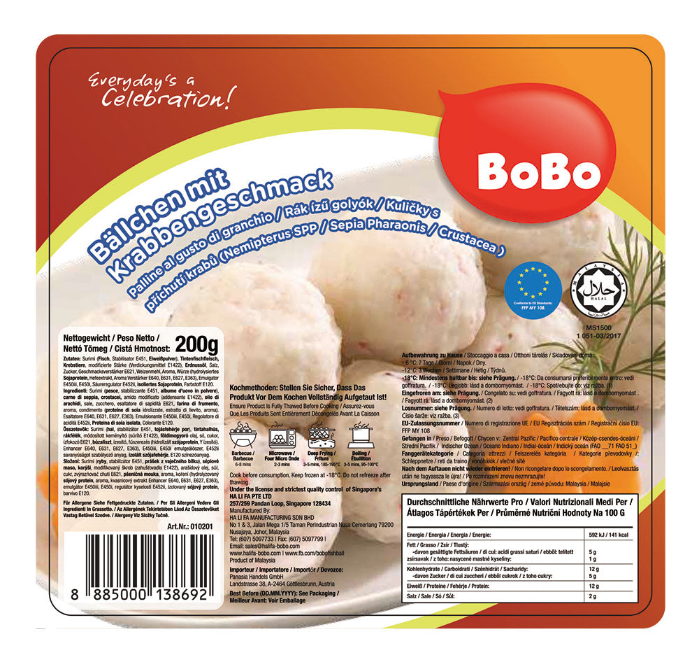 Fischbällchen mit Krabbengeschmack 200g x 25_1