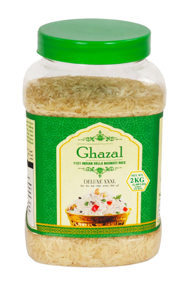 GHAZAL Indischer Sella Basmati Reis 2kg x 8