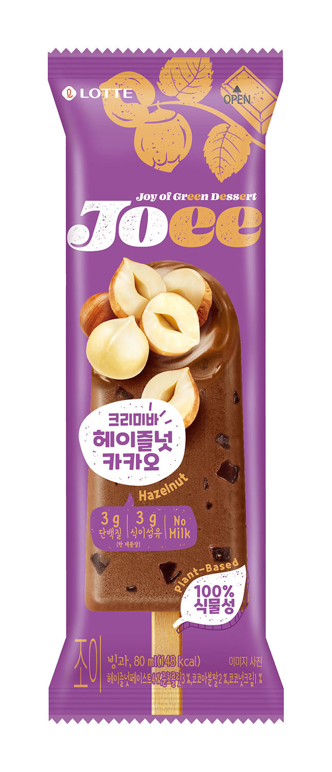 JOEE Cremiger Haselnuss-Kakao Eisriegel 80ml x 40
