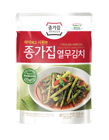 Jongga Yeolmu Kimchi mit jungen Rettich (Blätter) 500g x 10