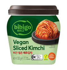 Kimchi Bibigo pflanzlichen Ursprungs, in Scheiben geschnitten 500g x 6 HALAL