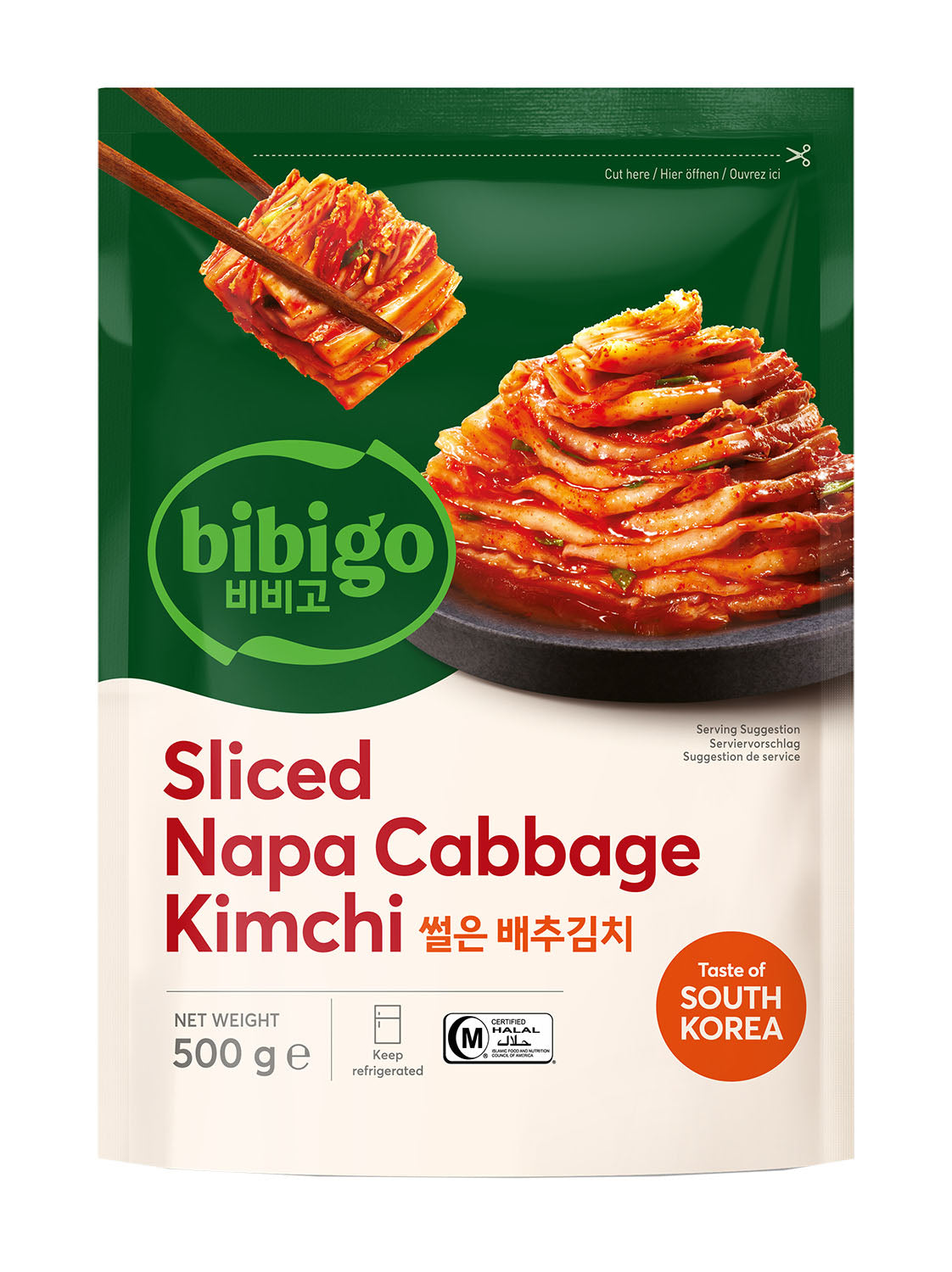 Kimchi Chinakohl geschnitten 500g x 10 HALAL