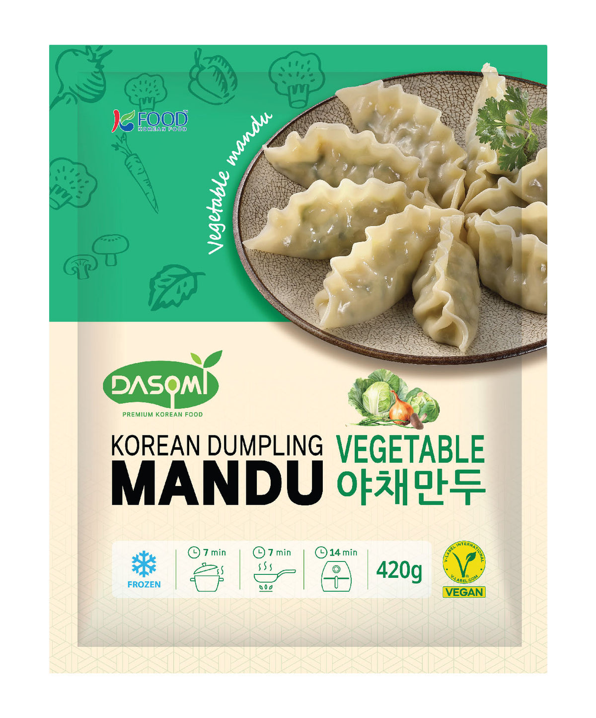 Mandu Gemüse, Vegan 420g x 16