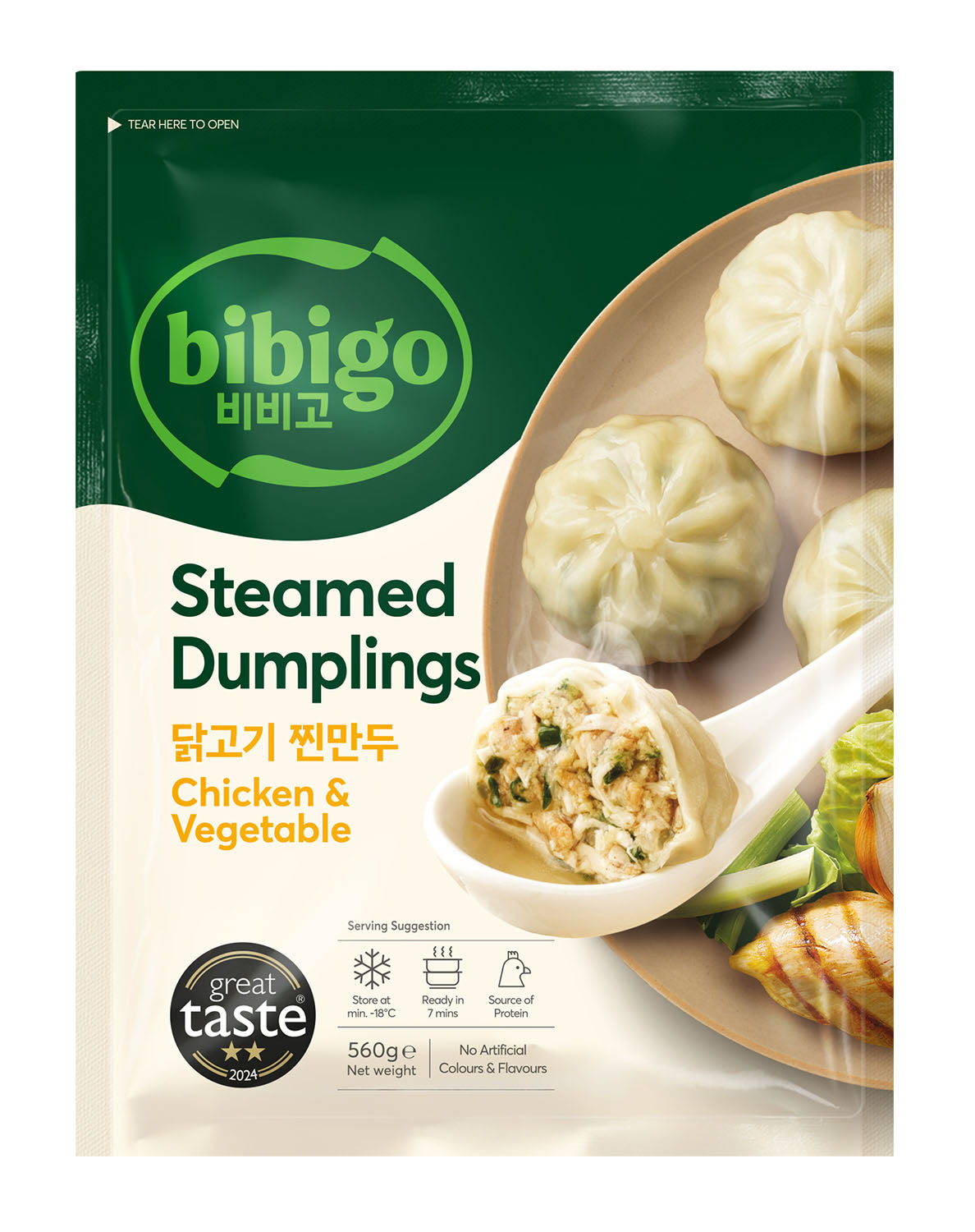 Mandu Hühnerfleisch zum Dämpfen 560g x 15
