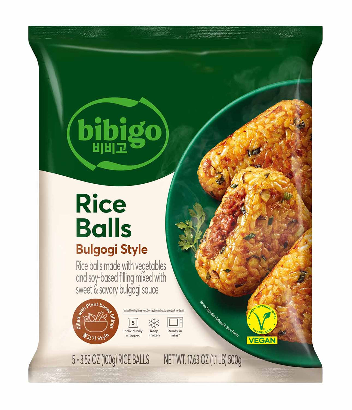 Reisball 'CJ' bibigo in Dreieck m Bulgogi *Vegan* (100g x 5) x 12