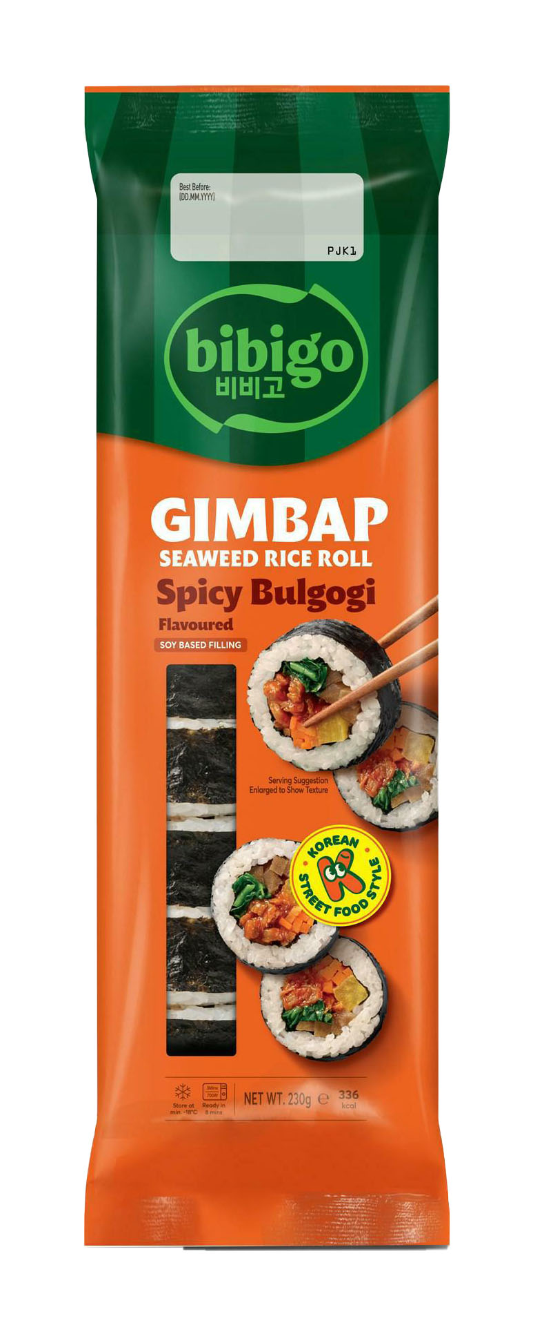 Seaweed Reisroll(Kimbap) Bulgogi scharf 230g x 30