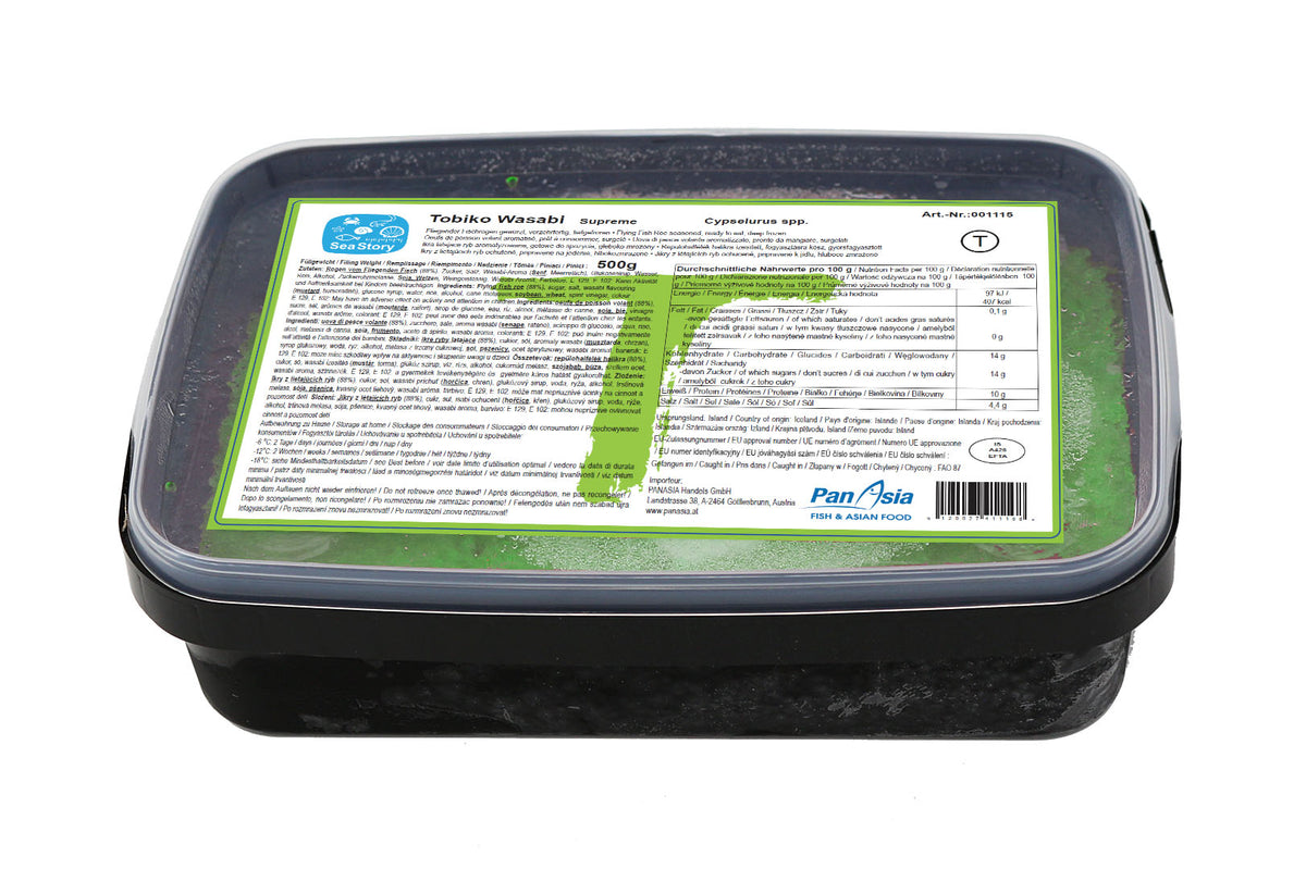 Tobiko Wasabi   500g x 12