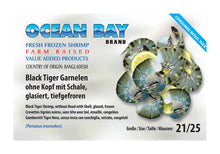 Garnelen Black Tiger 21/25 in Block mSoK 1,8kg x 6 (12,90€/kg)